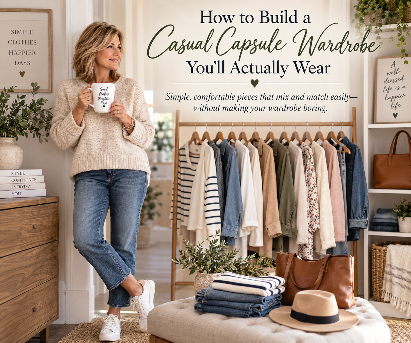 How to Build a Casual Capsule Wardrobe You’ll Actually Wear